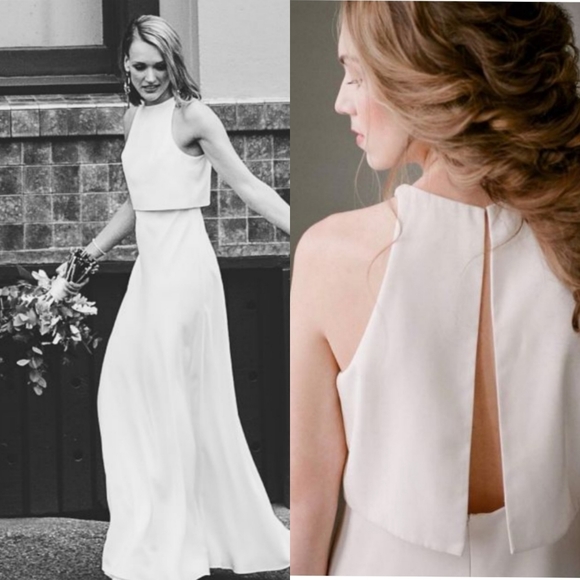 - 💯%BHLDN Jill Stuart Iva Crepe Maxi  Dress - Picture 8 of 16